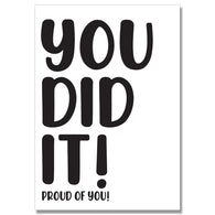 You Did It! Card