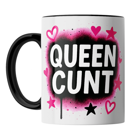 New Queen Cunt - Pink Graffiti Mug