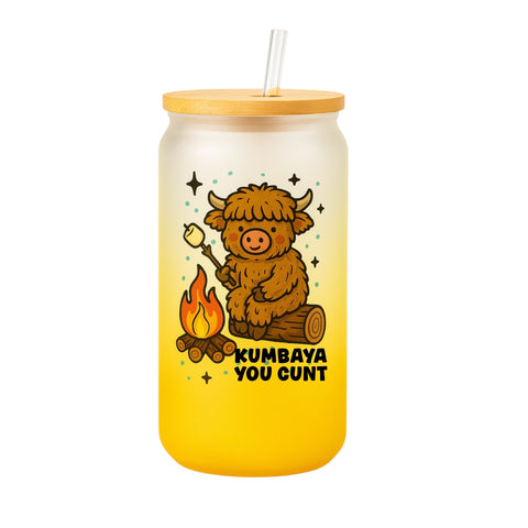Yellow Ombre Glass - Kumbaya Cunt