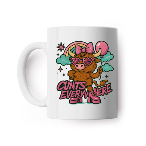 Cunts Everywhere Cow Mug