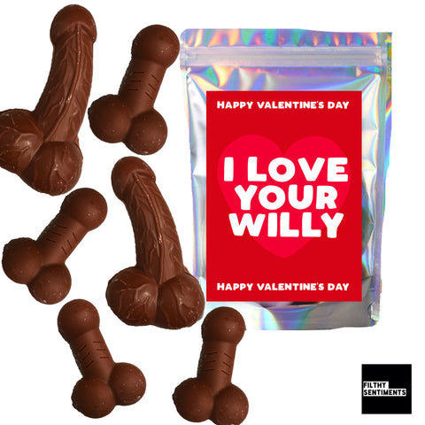 Bag Of Choc Dicks - Love UR Willy