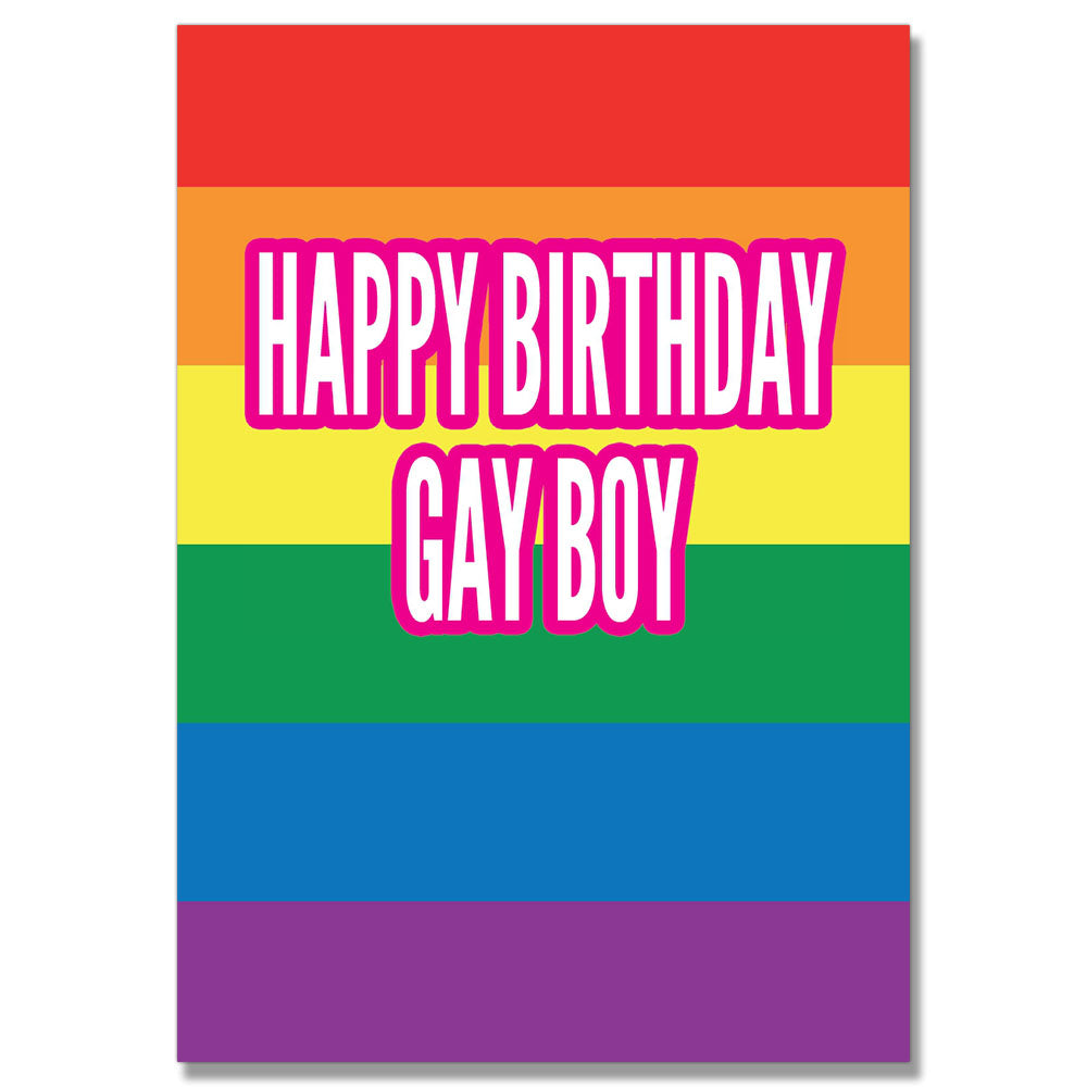 Happy Birthday Gay Boy Card