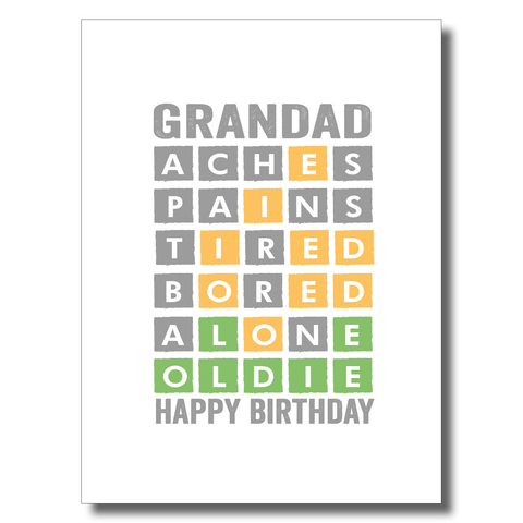 Grandad Oldie Birthday Card