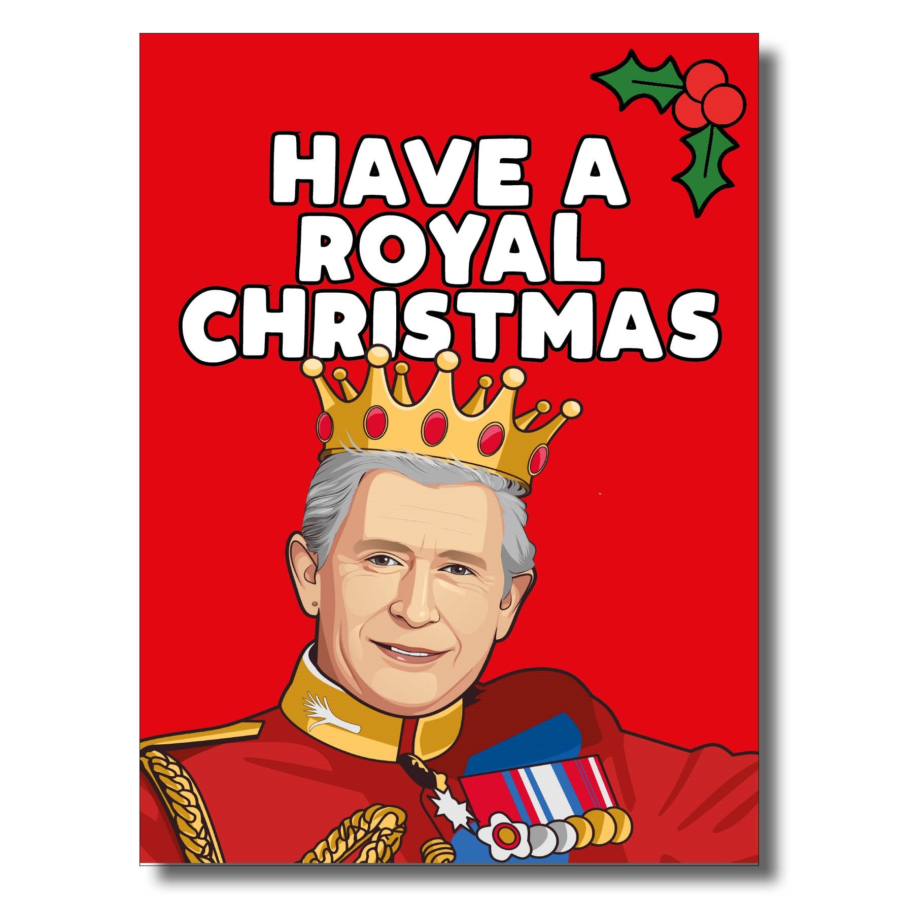 King Charles Christmas Card Royal Christmas Card King Xmas Card