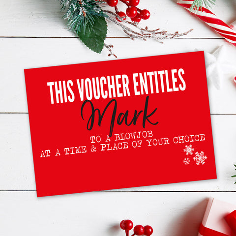 Personalised Voucher Filthy
