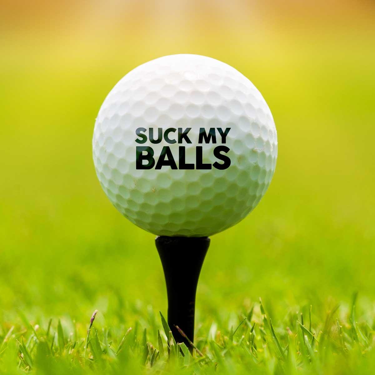 Suck My Balls Printed Golf Ball